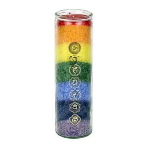 010000630 1 Geurkaars stearine 7 chakra's