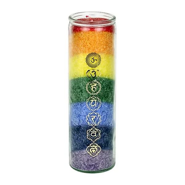 010000630 1 Geurkaars stearine 7 chakra's