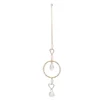 Suncatcher harten met rozenkwarts en kristal