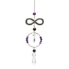 Suncatcher infinity met amethist en kristal