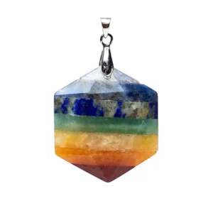 010006120 1 7 chakra edelsteenhanger hexagon