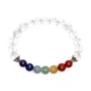 010012585 2 Chakra armband bergkristal elastisch