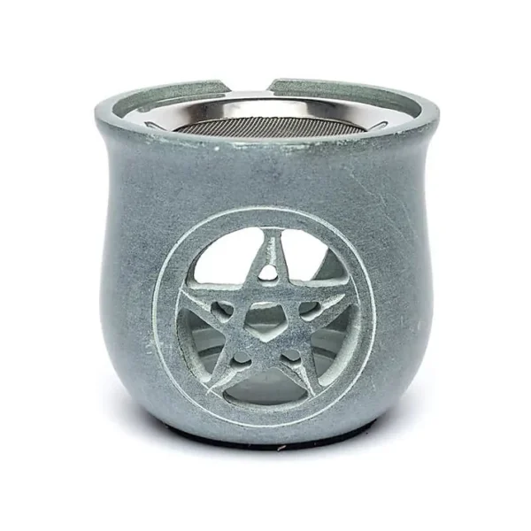 Wierookbrander Pentagram grijs + zeef