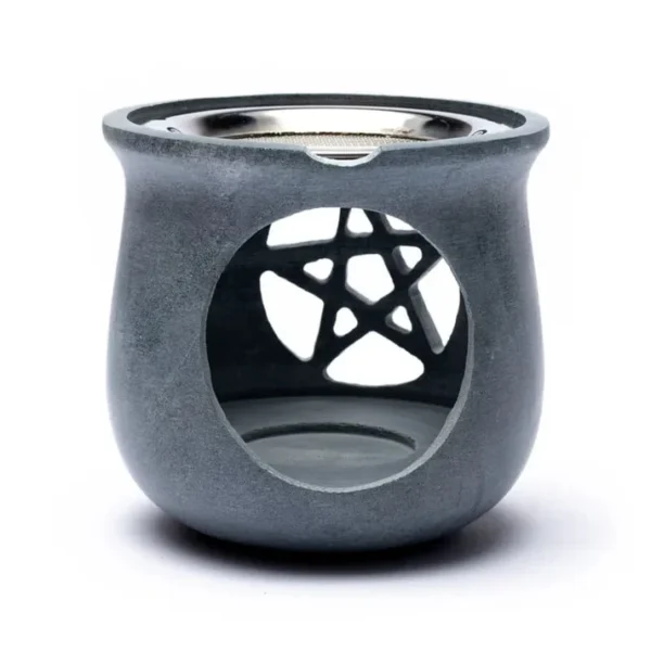 Wierookbrander Pentagram grijs + zeef
