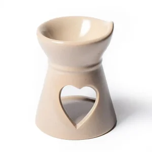 010064555 Aromabrander voor smeltkaarsjes hart beige