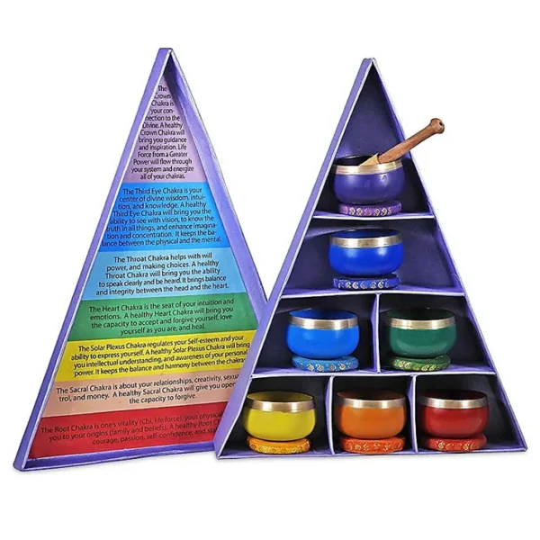 010078224 Chakra klankschalen geschenkset