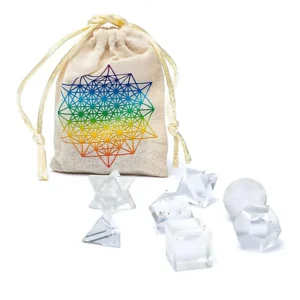010078335 1 Bergkristal heilige geometrie set 7-delig